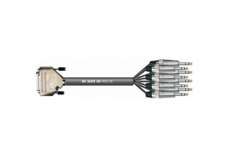 MUSIC STORE Audio-Kabel, Multicore Kabel, 8 symmetrische Kanäle, D-Sub 25 Klinke symmetrisch von MUSIC STORE