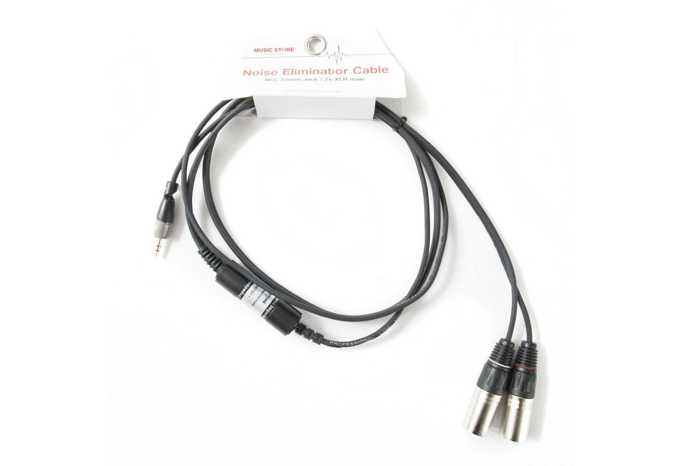 MUSIC STORE Audio-Kabel, Noise Eliminator Audiokabel, Störgeräusch-Unterdrückung, Klinke 3,5mm von MUSIC STORE