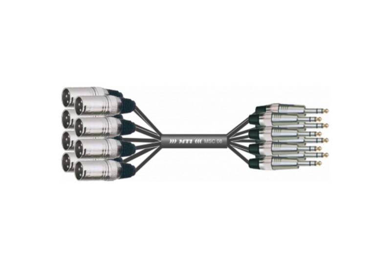 MUSIC STORE Audio-Kabel, Studio Multicore Eco 8, Multicore Kabel, Klinke zu XLR von MUSIC STORE