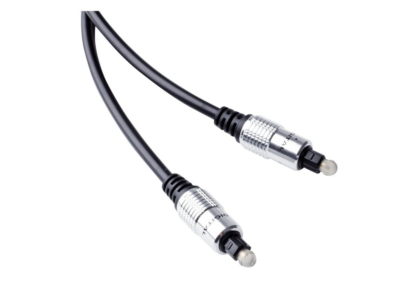 MUSIC STORE Glasfaserkabel, Premium Toslink Kabel, Optisches Glasfaserkabel, Digitale Audiosignal von MUSIC STORE