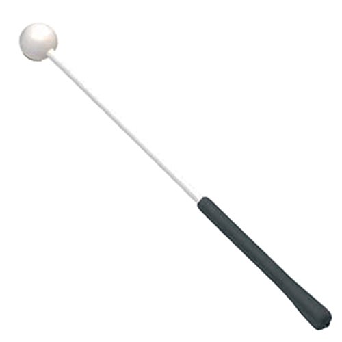 MUSIC STORE Marching Drum Mallets, Medium-Hard, Plastic Handle, Rubber Grip, Suitable for Lyra, White von MUSIC STORE