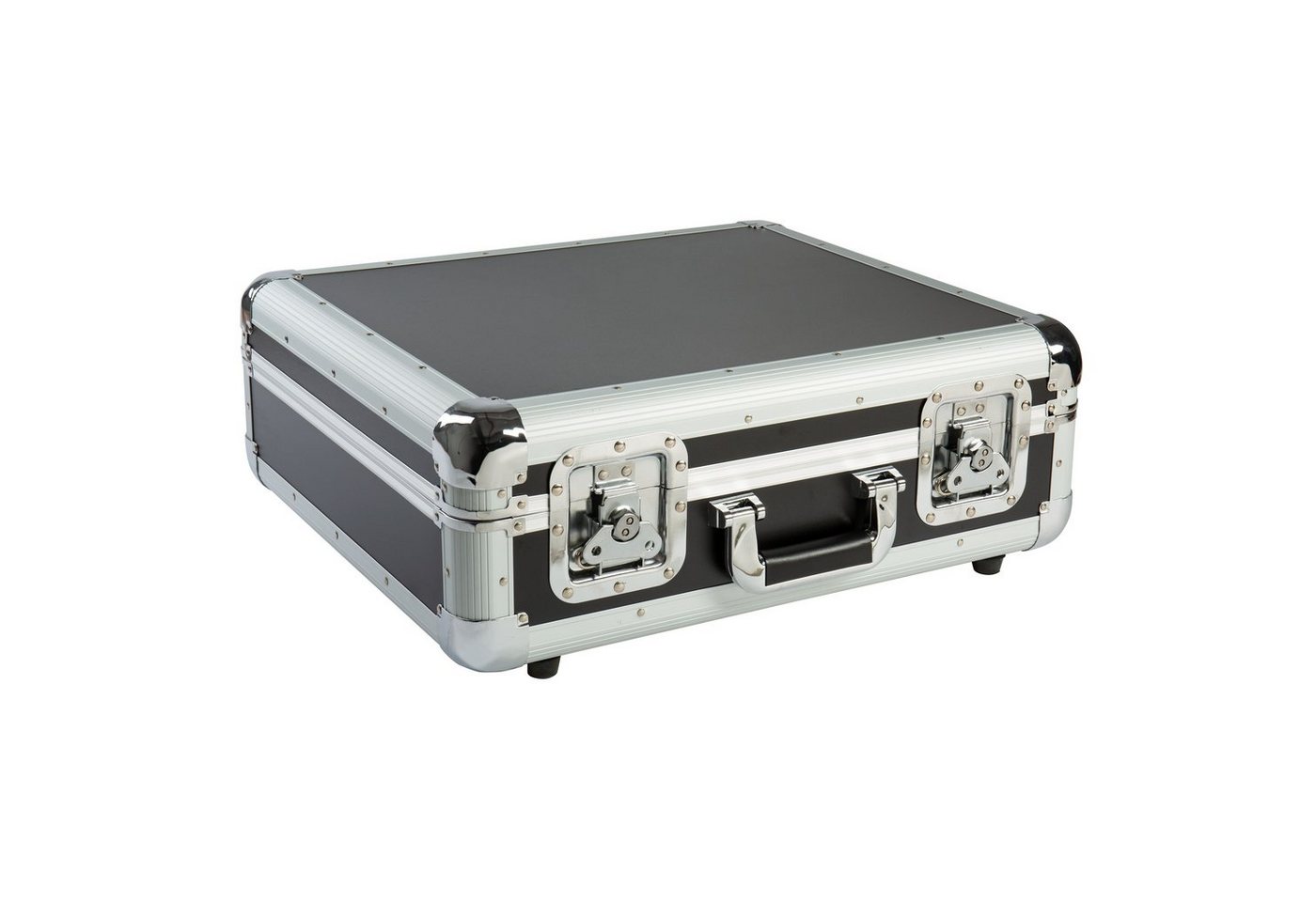 MUSIC STORE Plattenspieler-Schutzhülle, Plattenspieler Case, DJ Sets Transport, Robustes Aluminium von MUSIC STORE