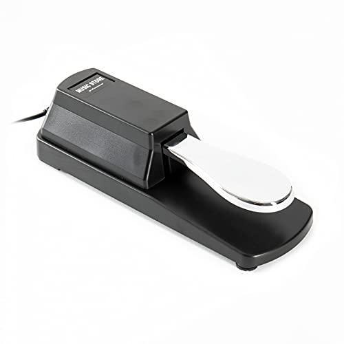 MUSIC STORE TB-1 A Sustain Pedal, Robust, Kompatibel für Keyboards, Synthesizer, Digital Pianos, Rutschfeste Unterseite, Spiel-Erweiterung mit Spannenden Nuancen von MUSIC STORE