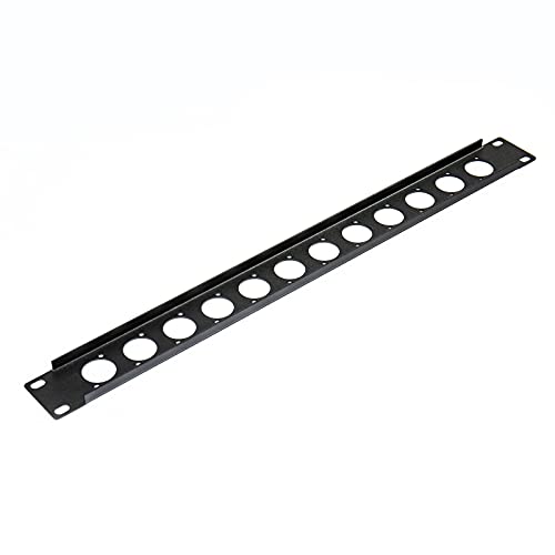 Music Store 19", XLR Einbau Blende 1HE, Stahl, 12x XLR Rackblende Music Store 19", XLR Einbau Blende 1HE, Stahl, 12x XLR Rackblende von MUSIC STORE