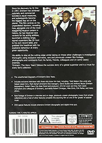 Eminem - The Glory Years Eminem - The Glory Years von MUSIC VIDEO DISTRIBUTORS