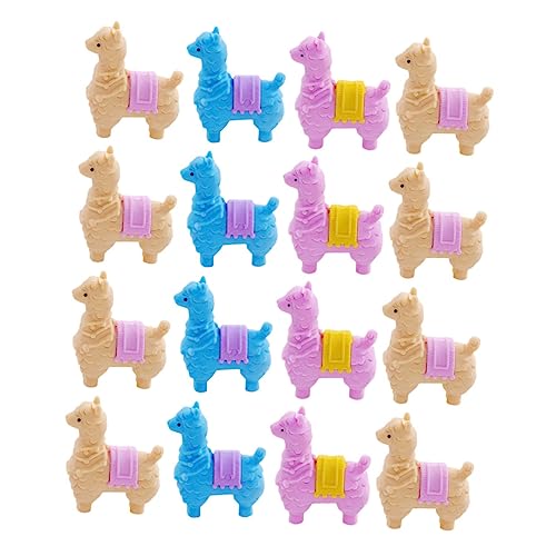 MUSISALY Mini Alpaka Kinder Radiergummis 16pcs Cartoon Radiergummi Set Kindergarten Radiergummi Y Spielzeug Zufällige Farbe von MUSISALY