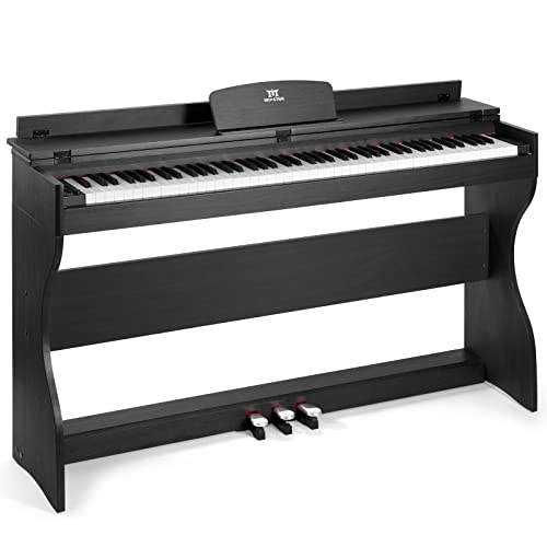 MUSTAR E-Piano 88 Tasten，Digital Piano，Elektrisches Klavier mit Klavierständer, 3 Pedaladapter，2 Kopfhöreranschluss， LCD-Bildschirm，USB/MIDI, Piano für Anfänger von MUSTAR