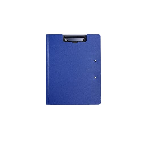 1 Packung Faltbare Klemmbretter, A4 Büro Klemmbrett Ordner mit doppelten Metallklammern, 360 Grad Faltbares Binder Klemmbrett mit Stifthalter, Aktenabdeckung, Arbeitsmappe, Klemmbretter, Blau von MUYICS