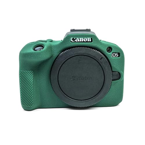 MUZIRI KINOKOO EOS R100 EOSR100 Hülle, Weiche Silikon Schutzhülle für Canon EOS R100/EOSR100 Spiegellose Kamera - Anti-Scratch Slim Fit R100 Silikonhülle - Grün von MUZIRI KINOKOO