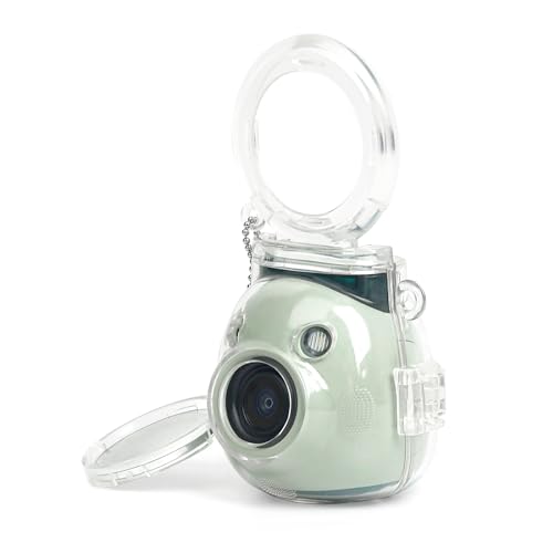 MUZIRI KINOKOO Klare Hülle für Fuji Instax Pal Kamera - Harte PC Fuji Mini Pal Schutzhülle Crystal Clear mit Selfie Spiegel - Leicht zu Tragen - Transparent von MUZIRI KINOKOO