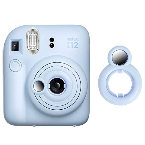 MUZIRI KINOKOO Nahlinse kompatibel für Fuji Instax Mini 12 Sofortbildkamera mit Selbstporträtspiegel - Fuji Mini 12 Selfie-Objektiv Selfie-Spiegel - Blau von MUZIRI KINOKOO