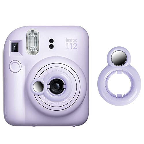 MUZIRI KINOKOO Nahlinse kompatibel für Fuji Instax Mini 12 Sofortbildkamera mit Selbstporträtspiegel - Fuji Mini 12 Selfie-Objektiv Selfie-Spiegel - Lila von MUZIRI KINOKOO