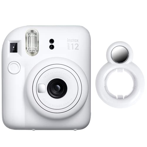 MUZIRI KINOKOO Nahlinse kompatibel für Fuji Instax Mini 12 Sofortbildkamera mit Selbstporträtspiegel - Fuji Mini 12 Selfie-Objektiv Selfie-Spiegel -Weiß MUZIRI KINOKOO Nahlinse kompatibel für Fuji Instax Mini 12 Sofortbildkamera mit Selbstporträtspiegel - Fuji Mini 12 Selfie-Objektiv Selfie-Spiegel -Weiß von MUZIRI KINOKOO
