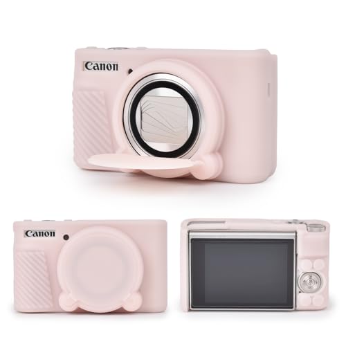 MUZIRI KINOKOO SX730 SX740 Kameratasche, weiche Silikonhülle für Canon PowerShot SX740/SX730 HS Kamera – Anti-Scratch Slim Fit Leichte Schutzhülle – Jelly Pink von MUZIRI KINOKOO