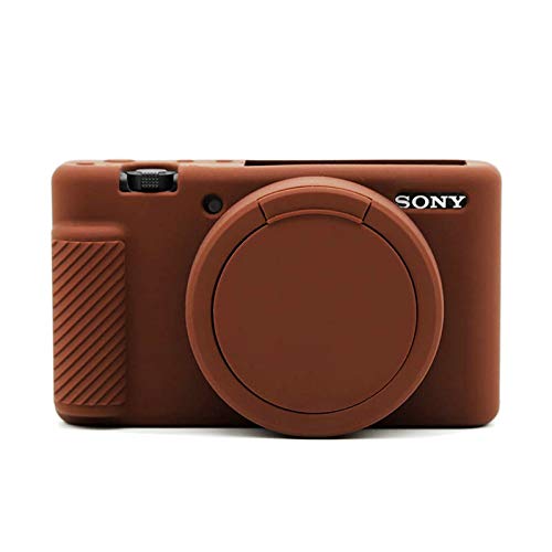 MUZIRI KINOKOO Silikon Hülle für Sony ZV-1 Schutzhülle Silikon Cover Sony ZV-1 Silikon Cover Rubber Skin Coffee von MUZIRI KINOKOO