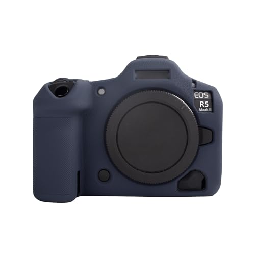 MUZIRI KINOKOO Silikon Tasche kompatibel mit Canon EOS R5 Mark II Digitalkamera, weiche Gummi-Schutzhülle für EOS R5 Mark II/EOS R5 II mit Anti-Rutsch-Design – Blau MUZIRI KINOKOO Silikon Tasche kompatibel mit Canon EOS R5 Mark II Digitalkamera, weiche Gummi-Schutzhülle für EOS R5 Mark II/EOS R5 II mit Anti-Rutsch-Design – Blau von MUZIRI KINOKOO