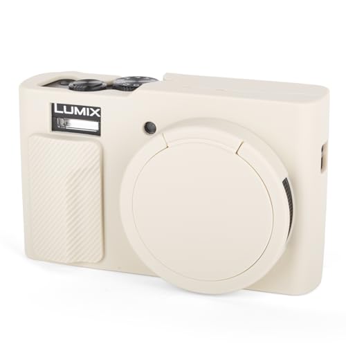 MUZIRI KINOKOO Silikon Tasche kompatibel mit Panasonic Lumix DC-TZ99 Digitalkamera – Weiche Gummi-Schutzhülle mit Abnehmbarer Objektivabdeckung – rutschfest und Kratzfest – Cremeweiß MUZIRI KINOKOO Silikon Tasche kompatibel mit Panasonic Lumix DC-TZ99 Digitalkamera – Weiche Gummi-Schutzhülle mit Abnehmbarer Objektivabdeckung – rutschfest und Kratzfest – Cremeweiß von MUZIRI KINOKOO