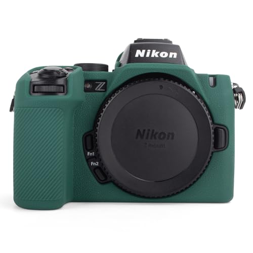 MUZIRI KINOKOO Silikonhülle kompatibel für Nikon Z50 II Digitalkamera, weiches Gummi Z50II Schutzhülle mit Handgriff-Design, rutschfest, kratzfest, Grün MUZIRI KINOKOO Silikonhülle kompatibel für Nikon Z50 II Digitalkamera, weiches Gummi Z50II Schutzhülle mit Handgriff-Design, rutschfest, kratzfest, Grün von MUZIRI KINOKOO