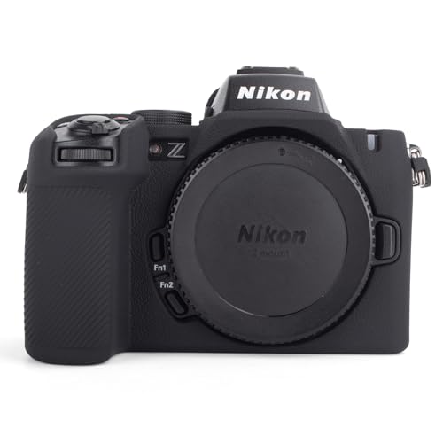 MUZIRI KINOKOO Silikonhülle kompatibel für Nikon Z50 II Digitalkamera, weiches Gummi Z50II Schutzhülle mit Handgriff-Design, rutschfest, kratzfest, Schwarz MUZIRI KINOKOO Silikonhülle kompatibel für Nikon Z50 II Digitalkamera, weiches Gummi Z50II Schutzhülle mit Handgriff-Design, rutschfest, kratzfest, Schwarz von MUZIRI KINOKOO