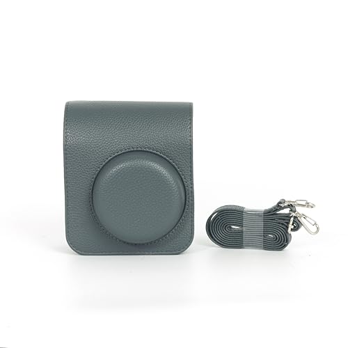 MUZIRI KINOKOO Tasche Kompatibel für Instax Mini 41 Sofortkamera, Retro PU Leder Schutzhülle für Fuji Instax Mini 41 Kamera mit Fotos Tasche und Verstellbarer Schultergurt - Grau MUZIRI KINOKOO Tasche Kompatibel für Instax Mini 41 Sofortkamera, Retro PU Leder Schutzhülle für Fuji Instax Mini 41 Kamera mit Fotos Tasche und Verstellbarer Schultergurt - Grau von MUZIRI KINOKOO