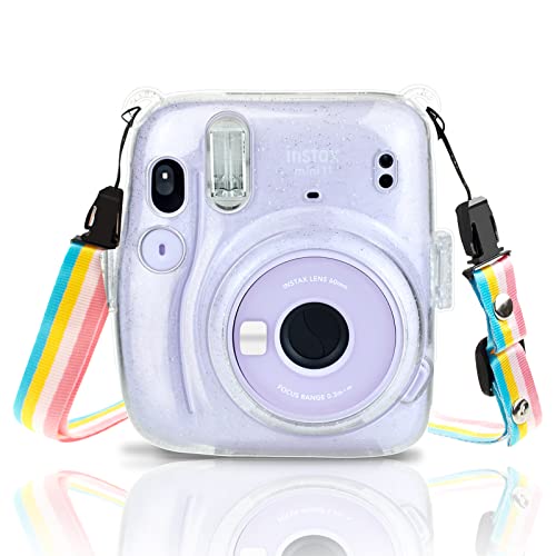 MUZIRI KINOKOO Transparente Hülle für Fuji Instax Mini 11, Schutzhülle Hardcase Tasche für Fujifilm Instax Mini 11 Sofortbildkamera Anti-Scratch Case Shinning Transparent MUZIRI KINOKOO Transparente Hülle für Fuji Instax Mini 11, Schutzhülle Hardcase Tasche für Fujifilm Instax Mini 11 Sofortbildkamera Anti-Scratch Case Shinning Transparent von MUZIRI KINOKOO