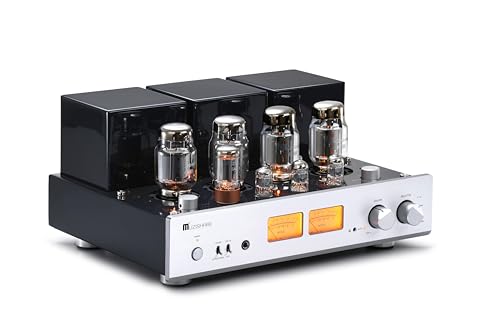 MUZISHARE X7 Push-Pull-Vakuum-Röhrenvollverstärker, MM-Phono-Verstärker, XLR Eingang, Ausgangsleistung 2x25W oder 2x45W, mit Fernbedienung, AC115 oder AC230 umschaltbar von MUZISHARE