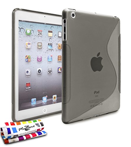 Muzzano Schutzhülle für Apple iPad Mini 3 [Le S Premium] [Grau ] von Muzzano + Eingabestift und Reinigungstuch von Muzzano; Ultra-elegant, langlebig von MUZZANO