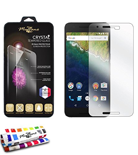 Schutzglas für Google/Huawei Nexus 6P [schützt] [transparent] von MUZZANO + Eingabestift und Reinigungstuch Muzzano® angeboten – Der Schutz stoßfest ultimative, elegante und nachhaltige für Ihr Google/Huawei Nexus 6P von MUZZANO