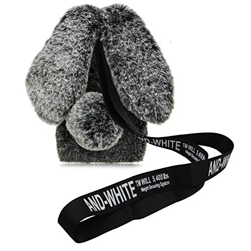 MVKZFE Plüsch Kaninchen Hülle für Samsung Galaxy S23 Plus 5G mit Band, Handykette Necklace Niedlich Pelzig Hase Ohren Mädchen Winter Weich Warm Flauschige Silikonhülle mit Kordel zum Umhängen,Schwarz MVKZFE Plüsch Kaninchen Hülle für Samsung Galaxy S23 Plus 5G mit Band, Handykette Necklace Niedlich Pelzig Hase Ohren Mädchen Winter Weich Warm Flauschige Silikonhülle mit Kordel zum Umhängen,Schwarz von MVKZFE