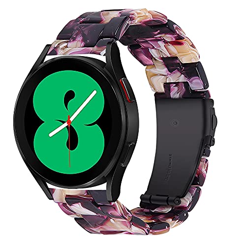 Armband für Galaxy Watch 4 Classic 42mm 46mm, MVRYCE 5,5"-7,87" Resin Ersatzarmband Kompatibel mit Galaxy Watch 4 40mm 44mm/Watch 3 41mm,Galaxy Watch 42mm/Gear S2/Gear Sport/Vivoactive3 (Y14) von MVRYCE