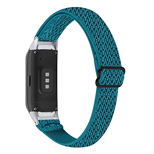 Armband für Galaxy Fit Armbänder, 5,3"-8,3" Atmungsaktives Nylon-Ersatzband Verstellbares Elastisches Armband Sportzubehör-Armband Uhrenarmband Kompatibel mit Samsung Galaxy Fit SM-R370 (Y09) von MVRYCE