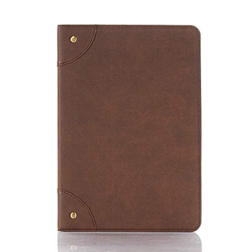 Galaxy Tab S7 11" Hülle, MVRYCE Vintage PU Leder Tablet Hülle Book Style Ganzkörperschutzhülle mit Kartenfächern/Halter Kompatibel mit Samsung Galaxy Tab S7 11" SM-T870/T875 (Dunkelbraun) von MVRYCE