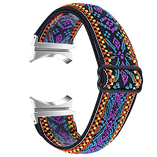MVRYCE Kompatibel mit Samsung Galaxy Watch 4 Classic Bands 42mm 46mm, Verstellbares Schlankes Gewebtes Uhrenarmband Sportarmband für Samsung Galaxy Watch 4 40mm 44mm (Y03) von MVRYCE