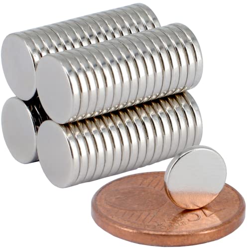 [50 Stück] Neodym Magnet 7mm Mini Magnete 7x1mm Magnetscheiben Stabmagnet Für Modellbau Bastelmagnete Rund Zylinder Scheibe Scheibenmagnet Kleine Runde Magnete Extra Stark von MVT Magnete