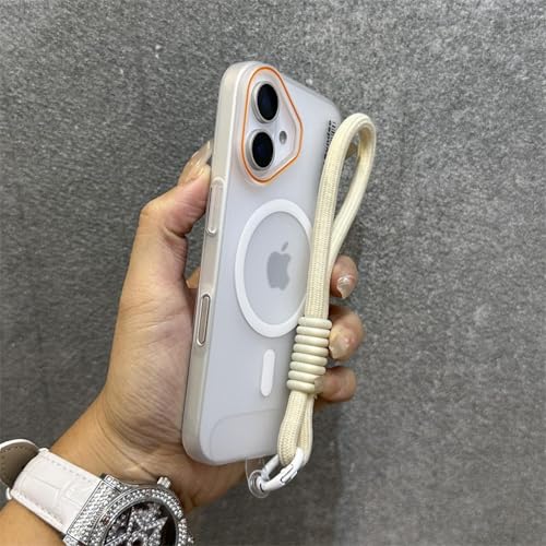 MVVKKY Für iPhone 14 Pro Hüllen Etikett Matte magnetische kabellose Ladearmbandabdeckung (Für iPhone 14 Pro/Weiß GS) von MVVKKY