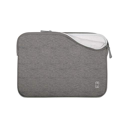 MW Laptop Hülle Kompatibel mit Apple MacBook Pro 16 - Laptop Hülle 16 Zoll mit weichem gepolstertem Memory Foam - Laptop Schutzhülle mit Reißverschluss und kratzfester Innenseite - Basic (Grau/Weiß) von MW