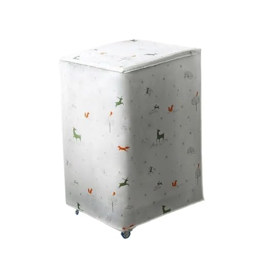 Waschmaschinenabdeckung 2 stücke Automatische Waschmaschine Abdeckung Wasserdicht Sun-proof Frontlader Top Load Waschmaschine Schutz Haushalts Artikel FüR Den Hausgebrauch(Top cover style A) von MWAHJU