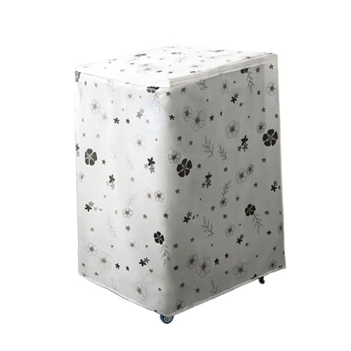 Waschmaschinenabdeckung 2 stücke Automatische Waschmaschine Abdeckung Wasserdicht Sun-proof Frontlader Top Load Waschmaschine Schutz Haushalts Artikel FüR Den Hausgebrauch(Top cover style D) von MWAHJU