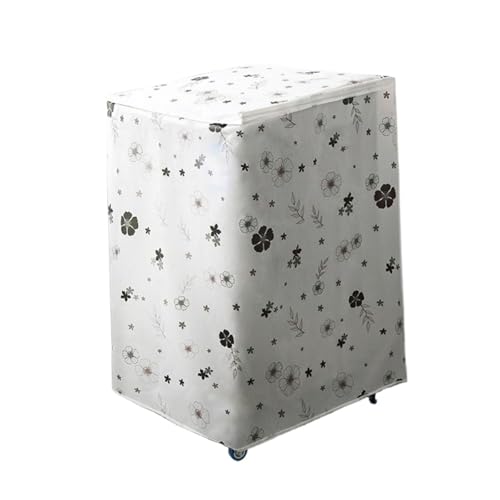 Waschmaschinenabdeckung 2 stücke Automatische Waschmaschine Abdeckung Wasserdicht Sun-proof Frontlader Top Load Waschmaschine Schutz Haushalts Artikel FüR Den Hausgebrauch(Top cover style D) von MWAHJU