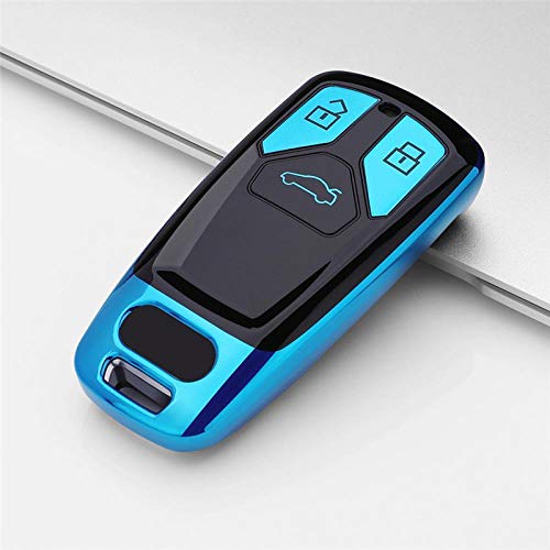 MWBLN Autoschlüsselschale,Soft TPU Autoschlüsseletui, für Audi A4 neu A4L A5 A6L QT S5 S7 Q7 TTS Autoinnenraum Zubehör Schlüsselanhänger Schlüsselkoffer für Auto neu B-Blau MWBLN Autoschlüsselschale,Soft TPU Autoschlüsseletui, für Audi A4 neu A4L A5 A6L QT S5 S7 Q7 TTS Autoinnenraum Zubehör Schlüsselanhänger Schlüsselkoffer für Auto neu B-Blau von MWBLN