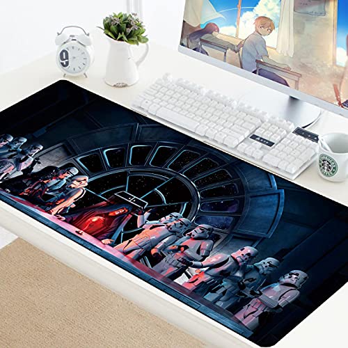 MWBLN Großes Gaming-Tastatur-Mauspad, 90x40CM Computer Gamer Tablet Schreibtisch-Pad, Mit Kantenverriegelung XL Office Play Mäusematte 700x300mm StarWars-068 von MWBLN