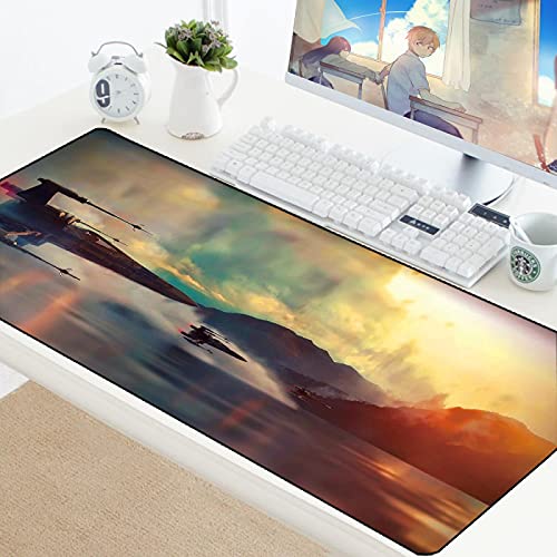 MWBLN Mauspad,90x40CM großes Gaming-Tastatur-Mauspad, Computer Gamer Tablet Schreibtisch-Mauspad, mit Kantenverriegelung XL Office Play Mäusematten 900x400mm StarWars-059 von MWBLN