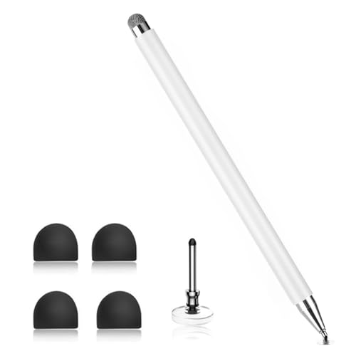 Tablet Stift Touchscreen Stift 2 in 1 Gummi Stylus Touch Pen für iPad/iPhone/Android/Xiaomi/Lenovo/Samsung/Huawei/Surface, mit 5 Ersatzaufsätzen Tablet Stift Touchscreen Stift 2 in 1 Gummi Stylus Touch Pen für iPad/iPhone/Android/Xiaomi/Lenovo/Samsung/Huawei/Surface, mit 5 Ersatzaufsätzen von MWUMRCM