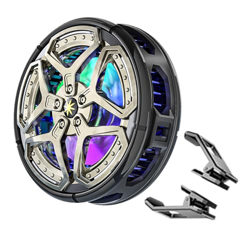 MWZBTG Handy-Kühler Für - Magnetischer Handy-Lüfter mit Kühlfunktion - Leise RGB-Beleuchtung Für & Mädchen Zu Hause Unterwegs Musik MWZBTG Handy-Kühler Für - Magnetischer Handy-Lüfter mit Kühlfunktion - Leise RGB-Beleuchtung Für & Mädchen Zu Hause Unterwegs Musik von MWZBTG