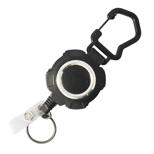 MWZBTG Robuster einziehbarer Schlüsselanhänger, einziehbarer Schlüsselring,Schlüsselband mit Gürtelclip für Abzeichen - Robuster Schlüsselaufroller, Karabinerhaken aus Stahldrahtseil, MWZBTG Robuster einziehbarer Schlüsselanhänger, einziehbarer Schlüsselring,Schlüsselband mit Gürtelclip für Abzeichen - Robuster Schlüsselaufroller, Karabinerhaken aus Stahldrahtseil, von MWZBTG