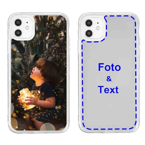 MXCUSTOM Personalisierte Handyhülle für Apple iPhone 11, Benutzerdefiniert Hülle mit Eigenem Foto Bild Text Individuelle Schutzhülle [Weicher Stoßfänger + Harter Rückseite] (CHT-CR-P1A) von MXCUSTOM