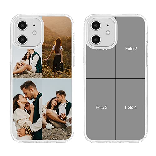 MXCUSTOM Personalisierte Handyhülle für Apple iPhone 12 Mini, Benutzerdefiniert Hülle mit Eigenem Foto Bild Text Individuelle Schutzhülle [Weicher Stoßfänger + Harter Rückseite](CHT-TMP049) von MXCUSTOM