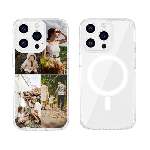 MXCUSTOM Personalisierte Handyhülle für Apple iPhone 13 Pro, Benutzerdefiniert Hülle mit Eigenem Foto Bild Text Schutzhülle [Weicher Polsterstoßfänger + Harter Rückseite] (HMC-TMP049) von MXCUSTOM