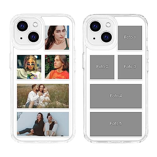 MXCUSTOM Personalisierte Handyhülle für Apple iPhone 14, Benutzerdefiniert Hülle mit Eigenem Foto Bild Text Individuelle Schutzhülle [Weicher Stoßfänger+Harter Rückseite](HIC-TMP040) von MXCUSTOM