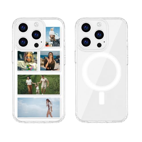 MXCUSTOM Personalisierte Handyhülle für Apple iPhone 14 Pro, Benutzerdefiniert Hülle mit Eigenem Foto Bild Text Schutzhülle [Weicher Polsterstoßfänger + Harter Rückseite] (HMC-TMP040) von MXCUSTOM